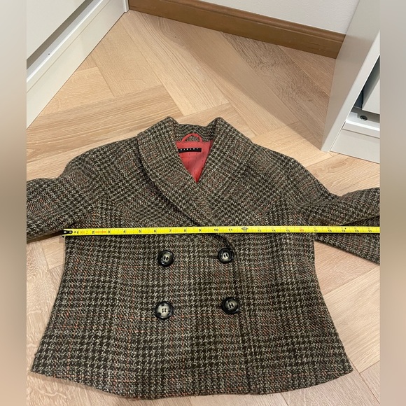 SISLEY CROP CAPE/ Wool JACKET Blazer - Picture 14 of 15